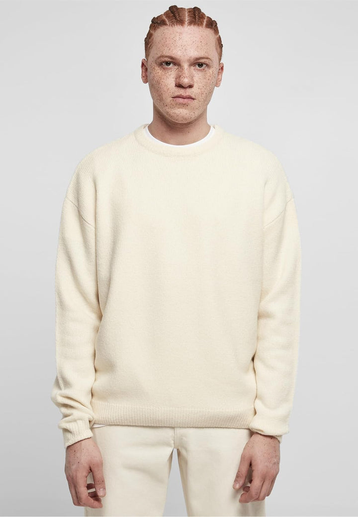 Urban Classics Herren Oversized Chunky Sweater 3XL Whitesand, 3XL Whitesand