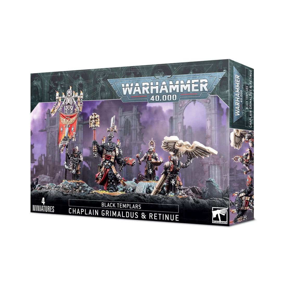 Games Workshop - Warhammer 40.000 - Schwarze Templer: Grimaldus & Retinue, Schwarz