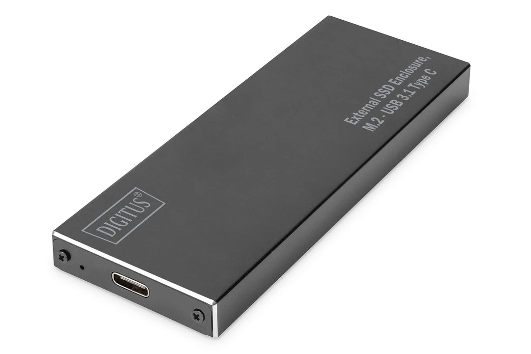 DIGITUS - DA-71115 - Festplattengehäuse SSD - M.2 - USB 3.1 Typ-C - SATA III - schwarz, M.2 - USB 3.