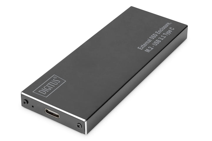 DIGITUS - DA-71115 - Festplattengehäuse SSD - M.2 - USB 3.1 Typ-C - SATA III - schwarz, M.2 - USB 3.
