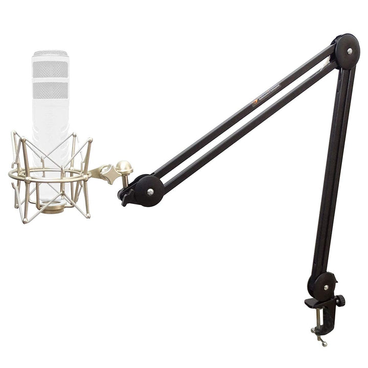keepdrum MS138 Mikrofonarm Gelenk-Stativ + MS088SV Mikrofon-Spinne für Rode Mikrofone