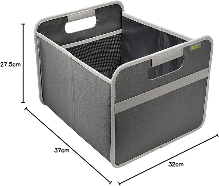 meori Aufbewahrungsbox faltbar Traglast 30 kg - 37cm 32cm 27.5cm Grösse M - Granite Grau Granit Grau