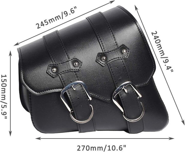 1 Paar Motorrad Satteltaschen Leder Abnehmba Wasserdichte Schwarz Universal für Harley Motorrad Satt