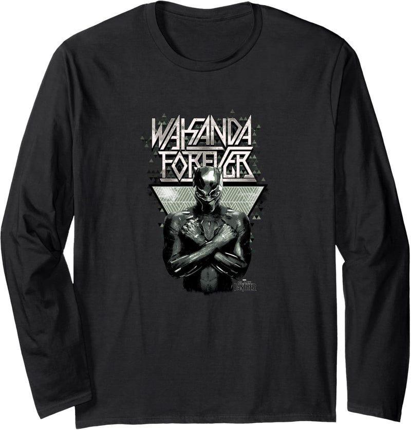 Marvel Black Panther Wakanda Forever Prism Patterned Langarmshirt