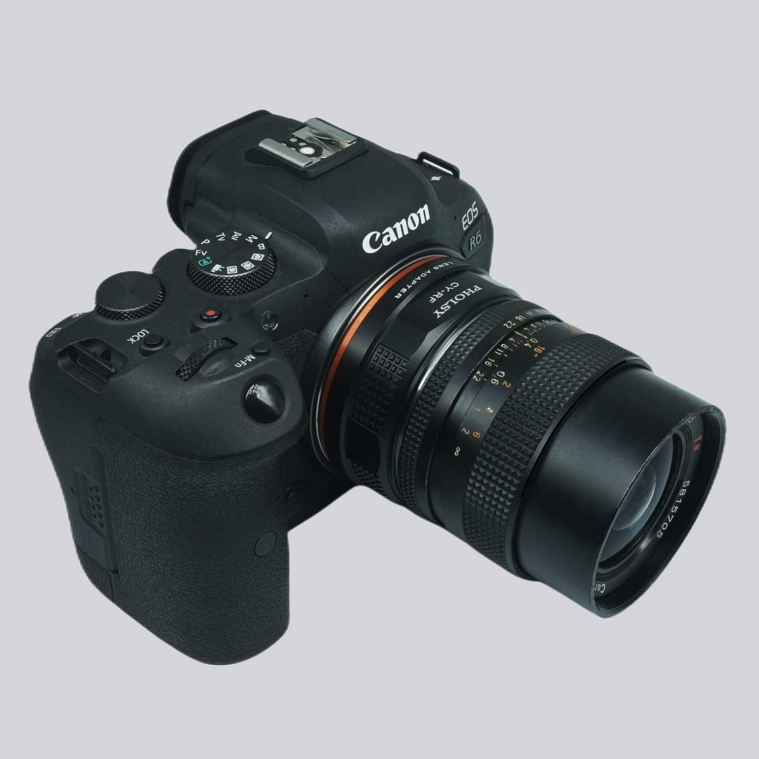 PHOLSY Objektivadapter Manueller Fokus Kompatibel with Contax/Yashica CY Mount Objektiv auf Canon EO
