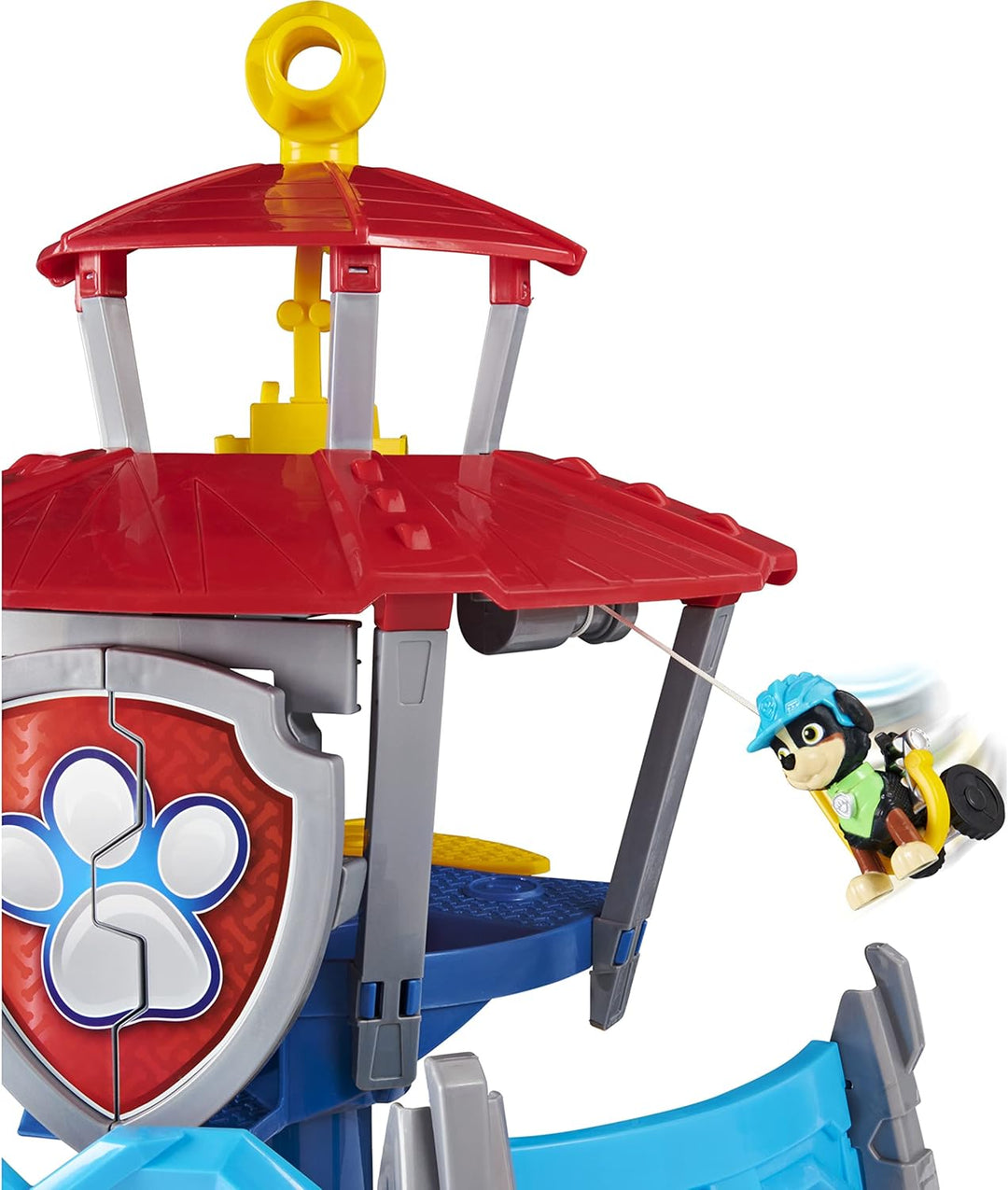 PAW Patrol Dino Rescue Hauptquartier-Spielset mit Geräuschen sowie exklusiver Rex-Figur und Fahrzeug