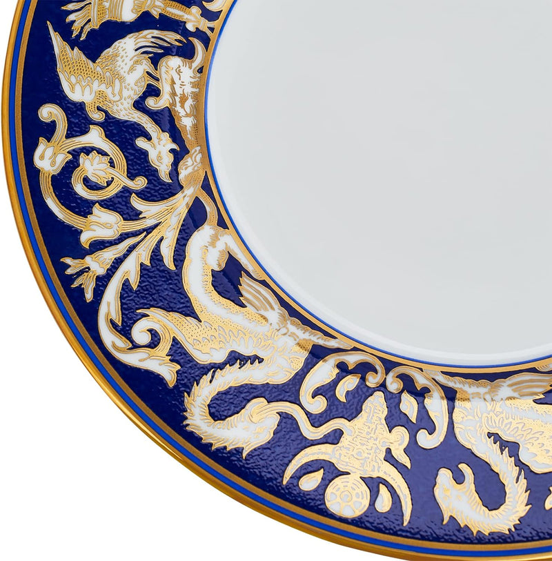 Wedgwood Renaissance Salatteller, goldfarben, 22,9 cm 9" Blau, 9" Blau