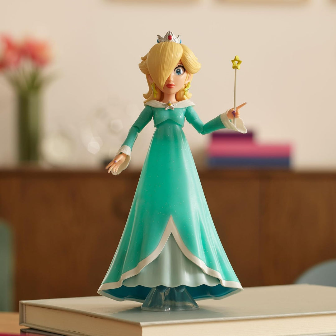 „Super Mario Galaxy“-Film: Rosalina-Actionfigur (12,7 cm) mit Zubehör, offiziell lizenziert von Jakk
