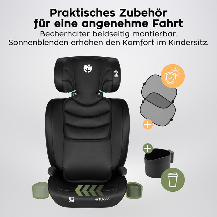 TULANO Joy 20 – Kinderautositz für Kinder von 100–150 cm – Sicherer Autositz für 3,5–12 Jahre – Bequ