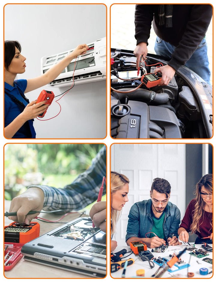 Digital Multimeter, 6000 Counts Auto Range, genaues Messen von AC/DC-Spannung, Amperemeter, Widersta