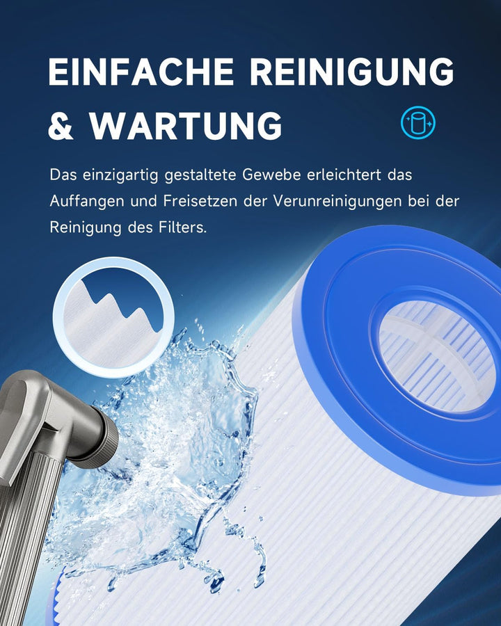 AQUALTRA Pool Filterkartusche Typ A oder C kompatibel mit 29000E/59900E, Easy Set Pool Filter, 203 x