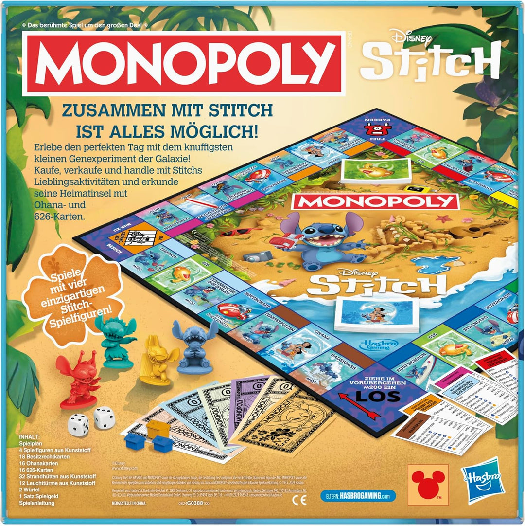 Monopoly Disney Stitch Edition Brettspiel - Deutsche Fassung