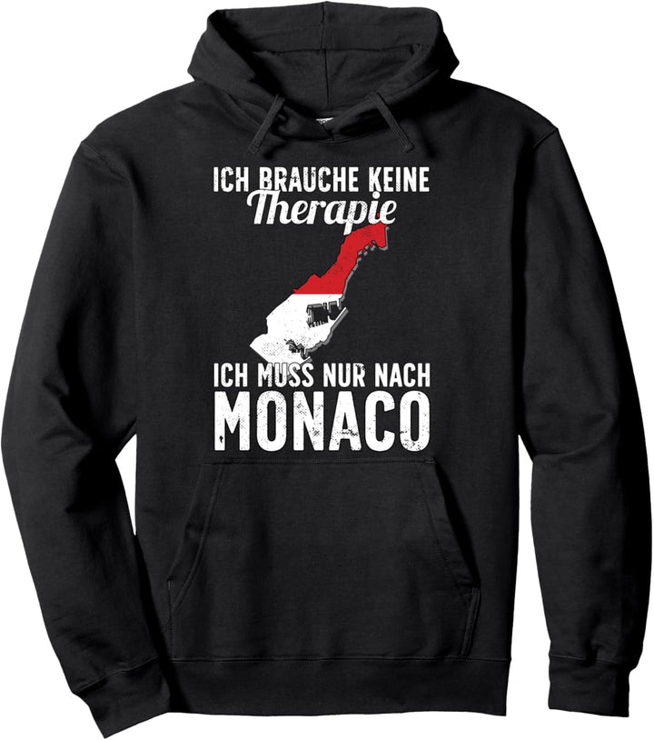Monegassische Flagge I Monaco Urlaub I Monaco Pullover Hoodie