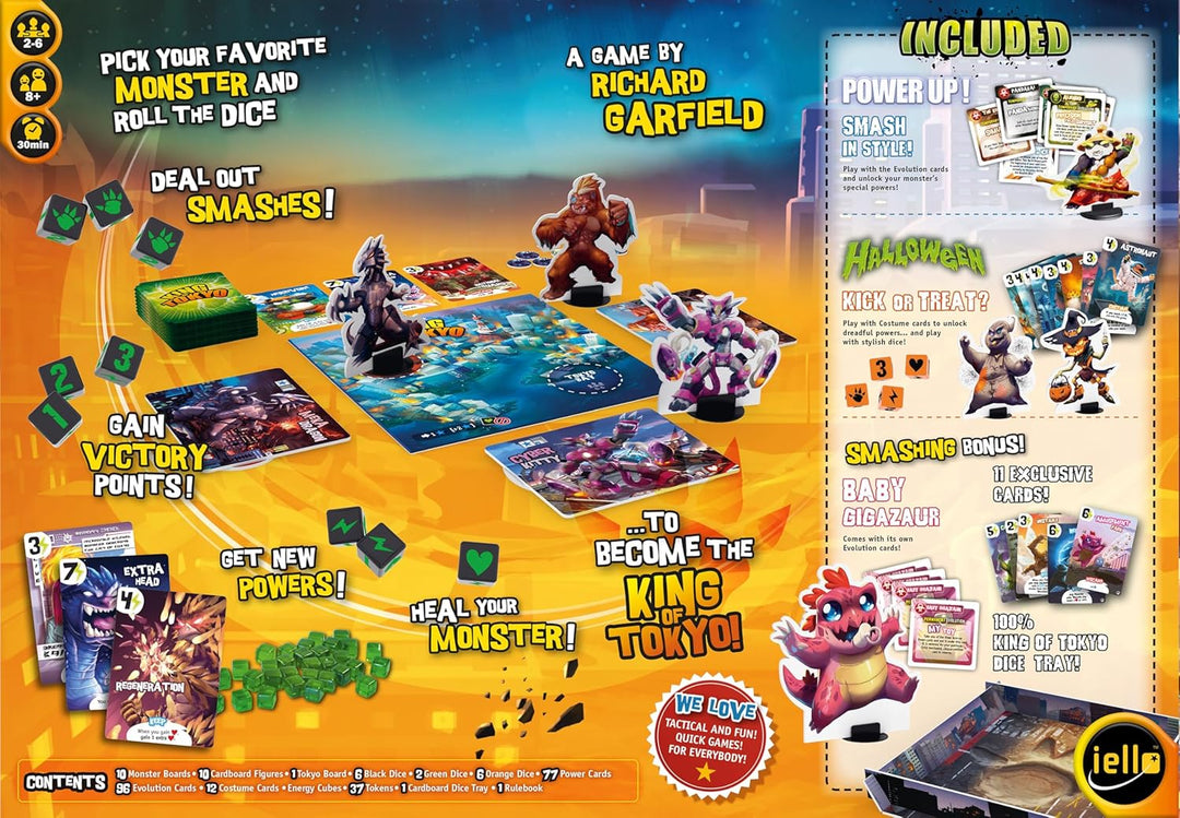 Iello IEL51877 King of Tokyo: Monster Box (englisch) King of Tokyo Monster Box Base Game 1. König vo