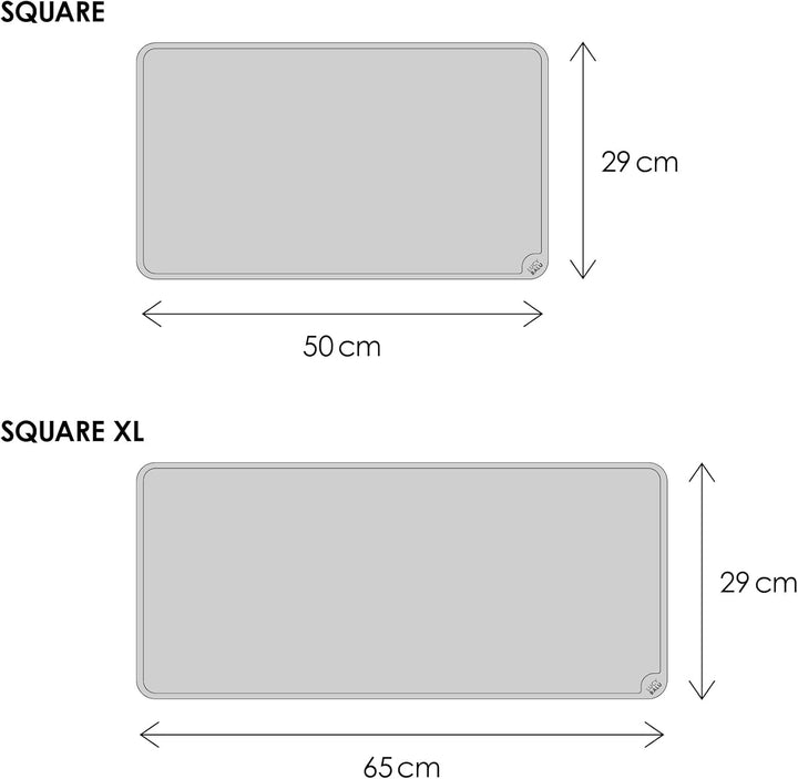 LucyBalu® Napfunterlage für Katzen | Katzenmatte für Wasser- & Futternapf | Silikonmatte als rutschf