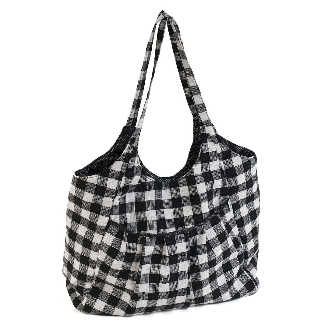 Hobby Gift Basteltasche, Schultertasche, einfarbig, Vichy-Design Einfarbiges Gingham, Einfarbiges Gi