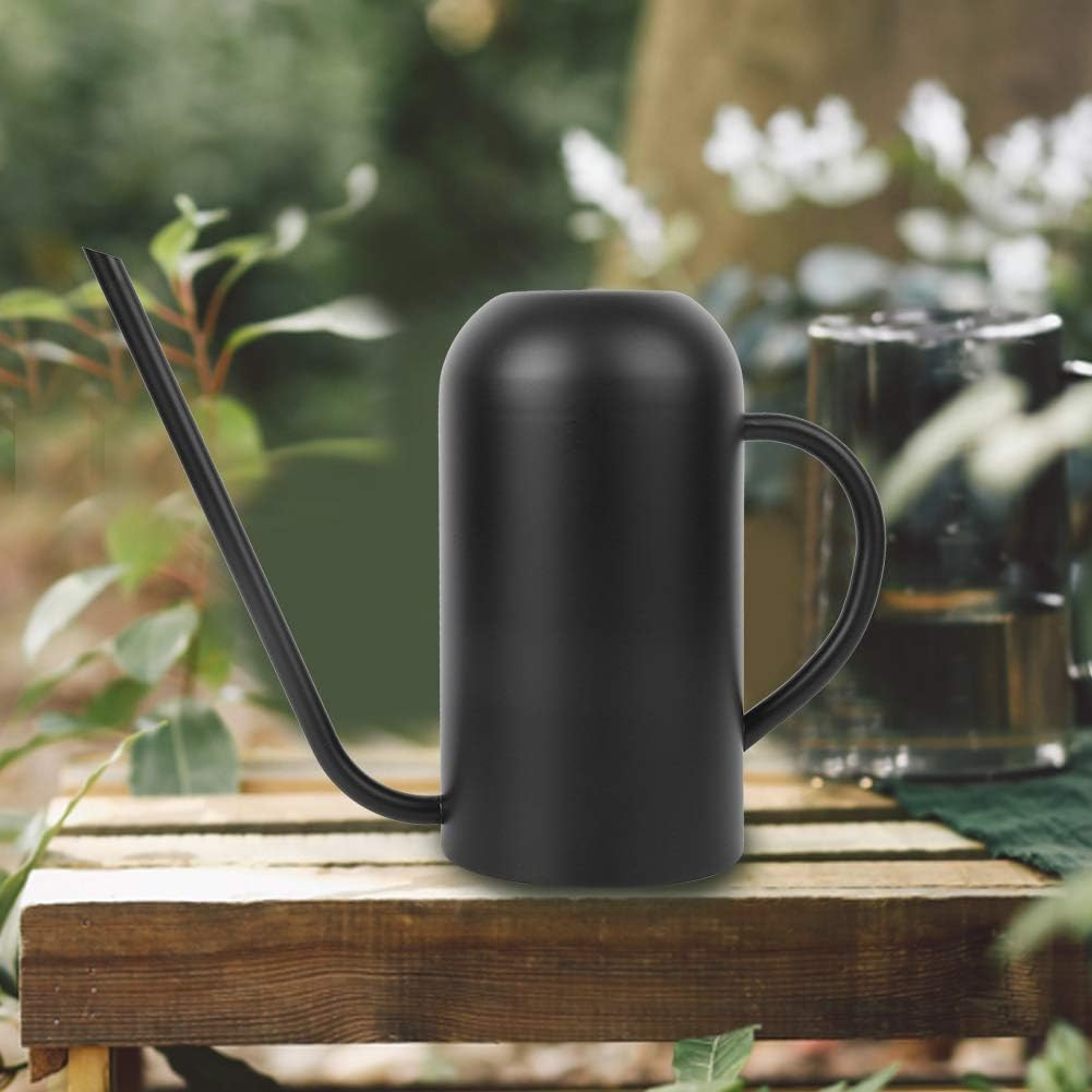 Goshyda Giesskanne, 1,5 l Edelstahl-Ausgiesser mit langem Auslauf für Gartenblumen Pflanzen Bewässer