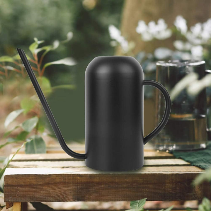Goshyda Giesskanne, 1,5 l Edelstahl-Ausgiesser mit langem Auslauf für Gartenblumen Pflanzen Bewässer