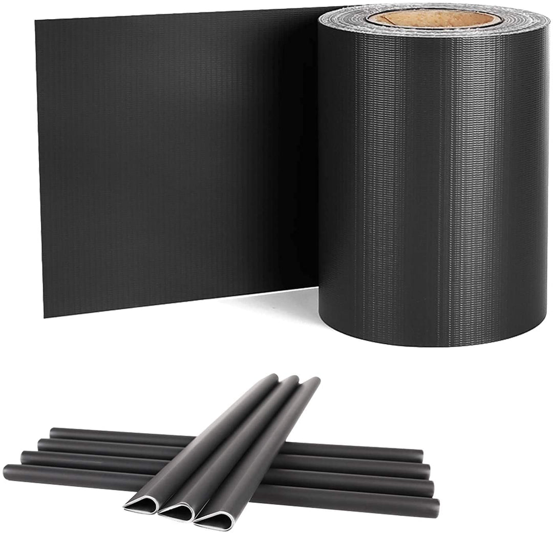 UISEBRT PVC Sichtschutzstreifen für Doppelstabmatten, 70 m x 19 cm Doppelstabmattenzaun, Blickdichte