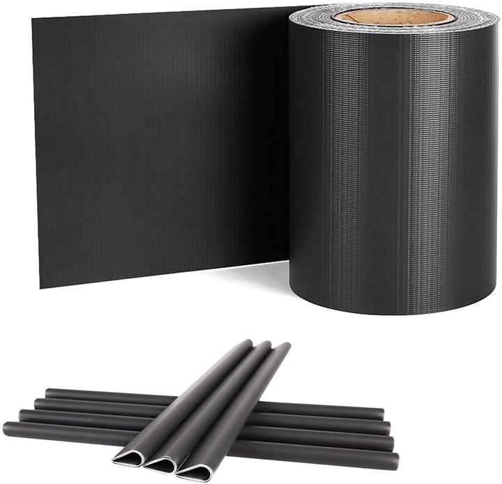 UISEBRT PVC Sichtschutzstreifen für Doppelstabmatten, 65 m x 19 cm Doppelstabmattenzaun, Blickdichte