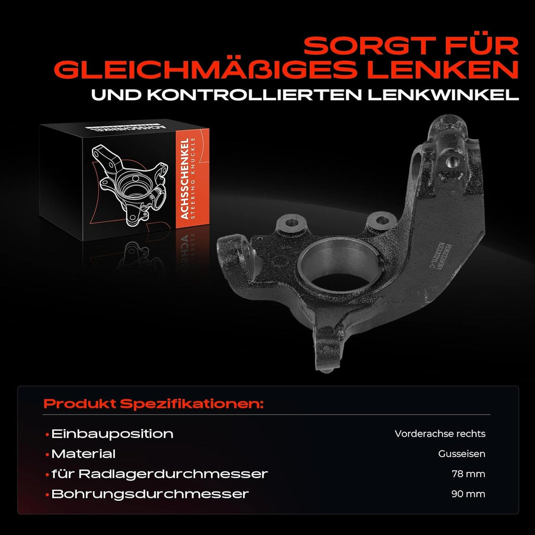 Achsschenkel Radaufhängun Vorne Rechts für Focus C-Max Focus II DA HCP DP 2003-2011 3M513K170BG