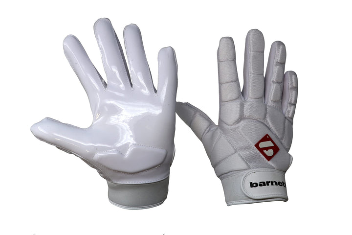 BARNETT FKG-03 Weiss, American Football Handschuhe Linebacker Profi, LB,RB,TE XXL Wess, XXL Wess