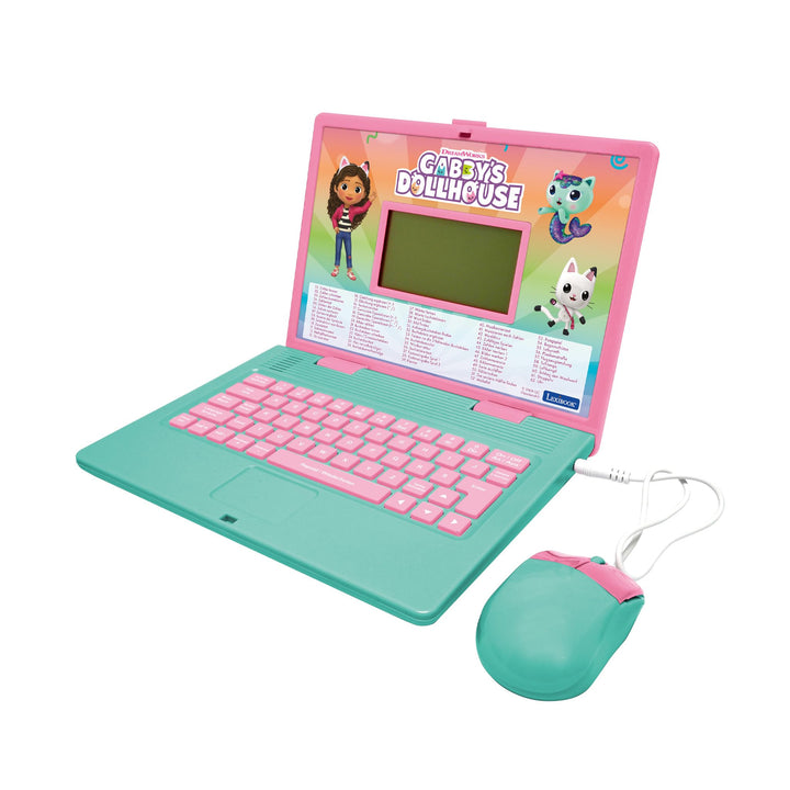 Lexibook, Gabby’s Dollhouse, Zweisprachiger DEUTSCH/ENGLISCH Lerncomputer, 124 Aktivitäten in Sprach