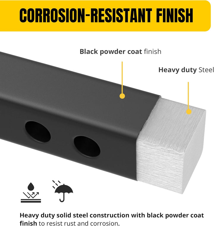 MAXXHAUL 70032 Adapter für Anhängerkupplung, 3,8 cm auf 5,1 cm