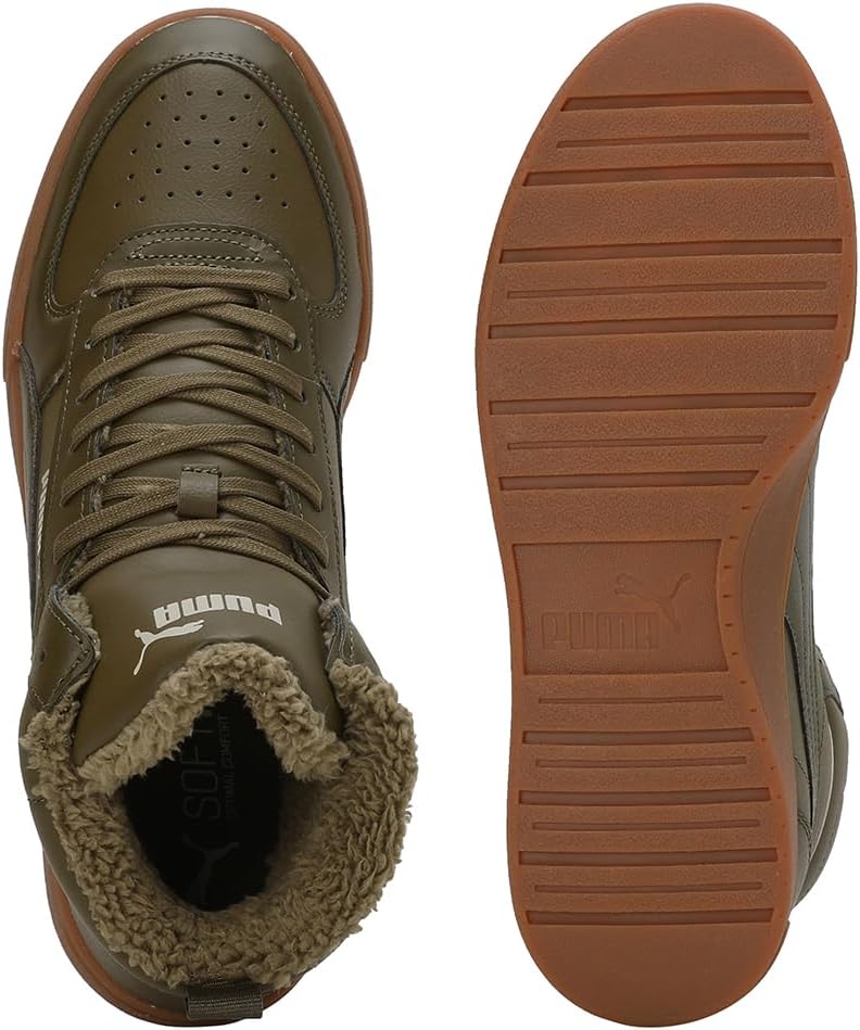 Puma Jungen Puma Caven 2.0 MidSneaker 43 EU Deep Olive Deep Olive Puma Team Gold Pebble Gray, 43 EU