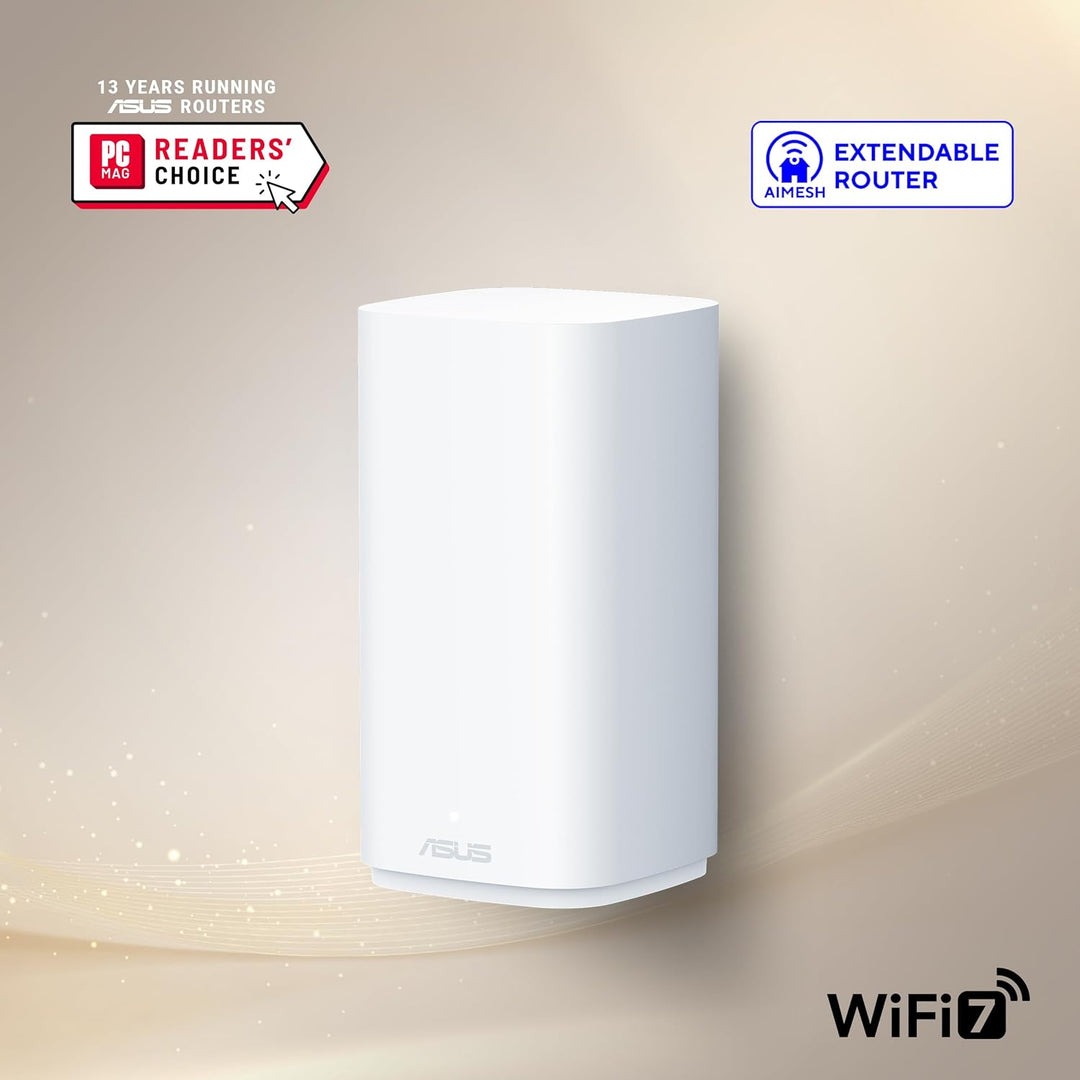 ASUS ZenWiFi BD4 BE3600 Outdoor Dualband WiFi 7 AiMesh erweiterbarer Router 1er Pack (3600 Mbit/s, b