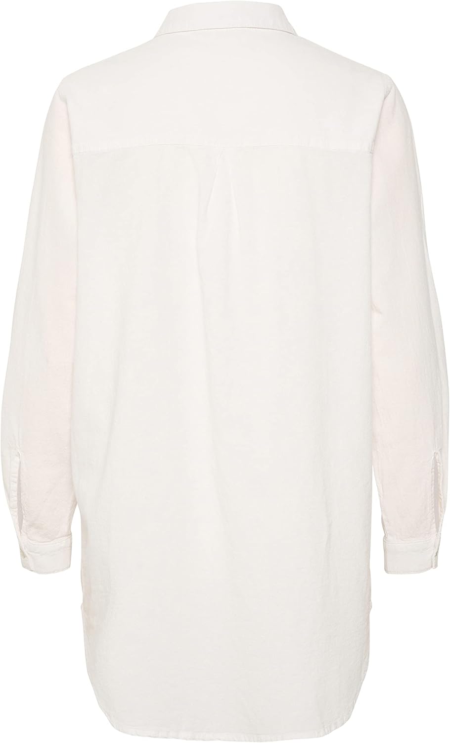 KAFFE Langarm - Hemd KAnaya Damen Hemd Langarm Kragen Lang Casual Hemdbluse 36 Chalk, 36 Chalk