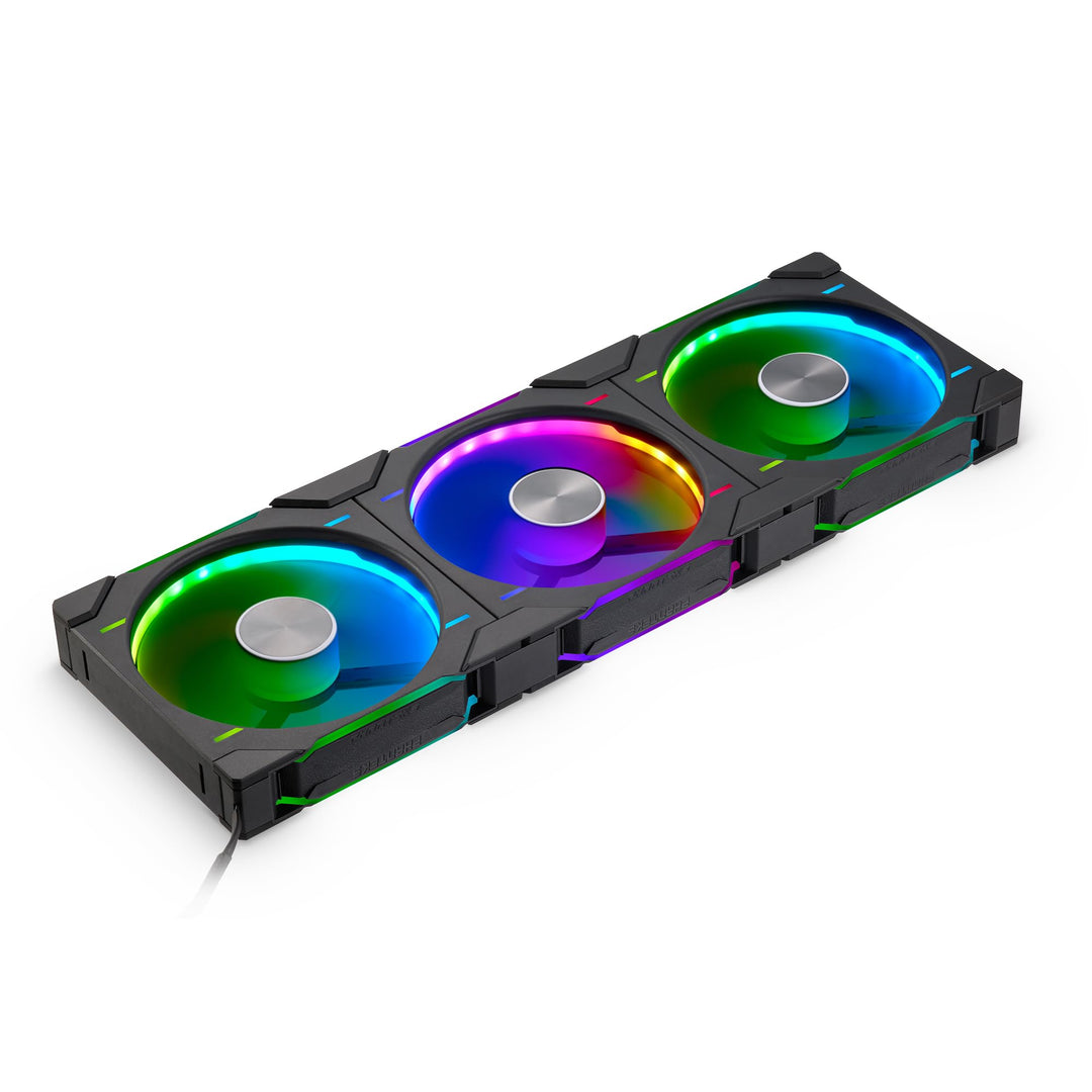 Phanteks D30 PWM Regular Airflow, D-RGB Lüfter, 3er Pack - 140mm, schwarz Standard x3 Black, Standar