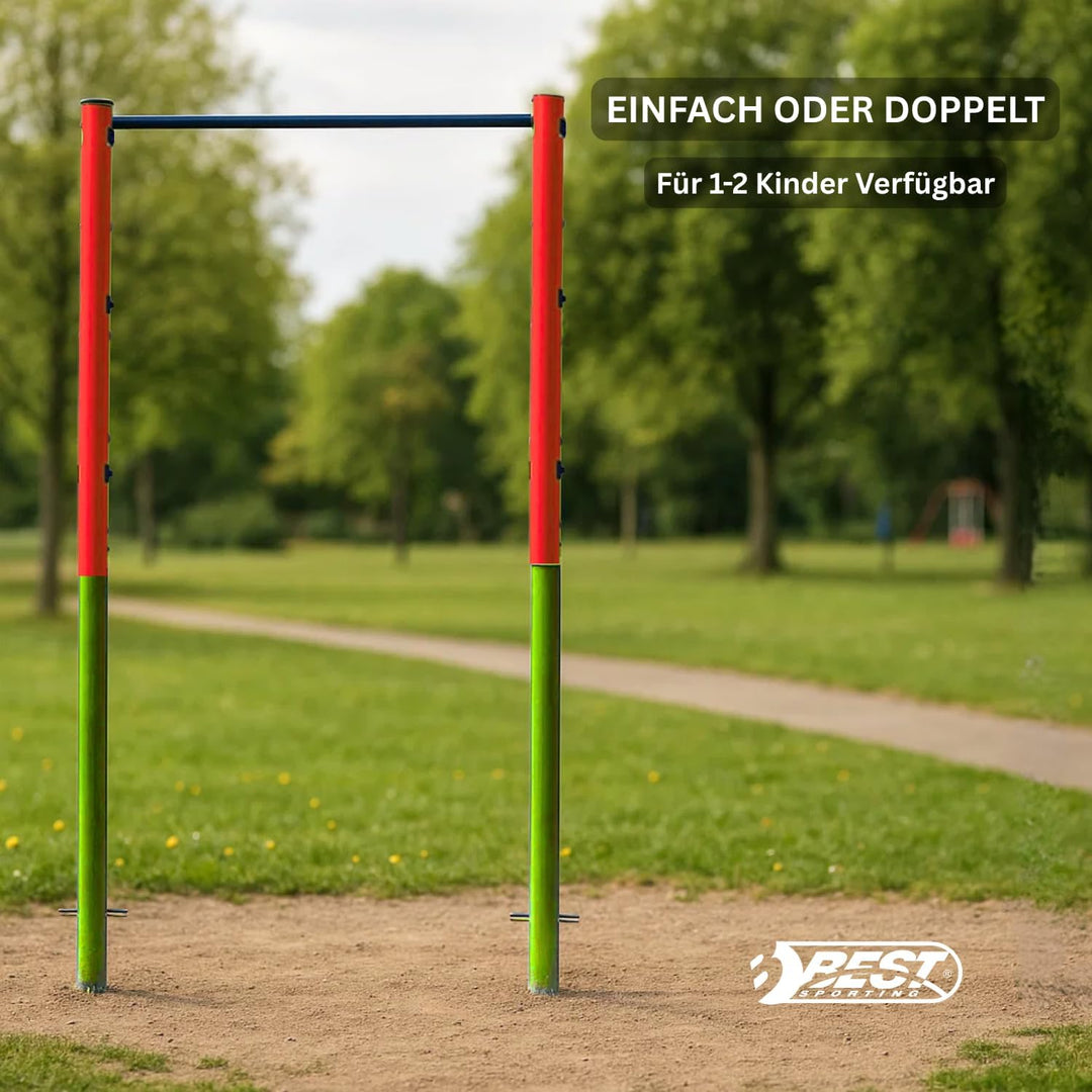 Best Sporting 61390 Turnreck, Einzel-Grün-rot-blau, 154 x 118 cm