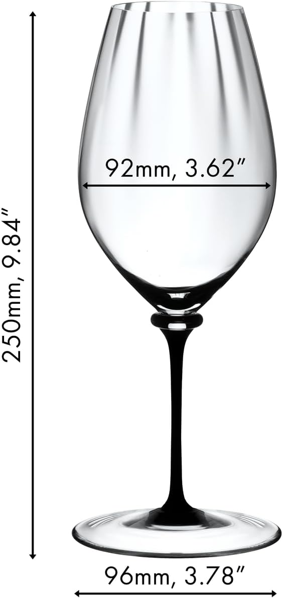 Riedel 4884/15 D Fatto A Mano Performance Riesling Weinglas, 600 ml, transparent Riesling-schwarzer