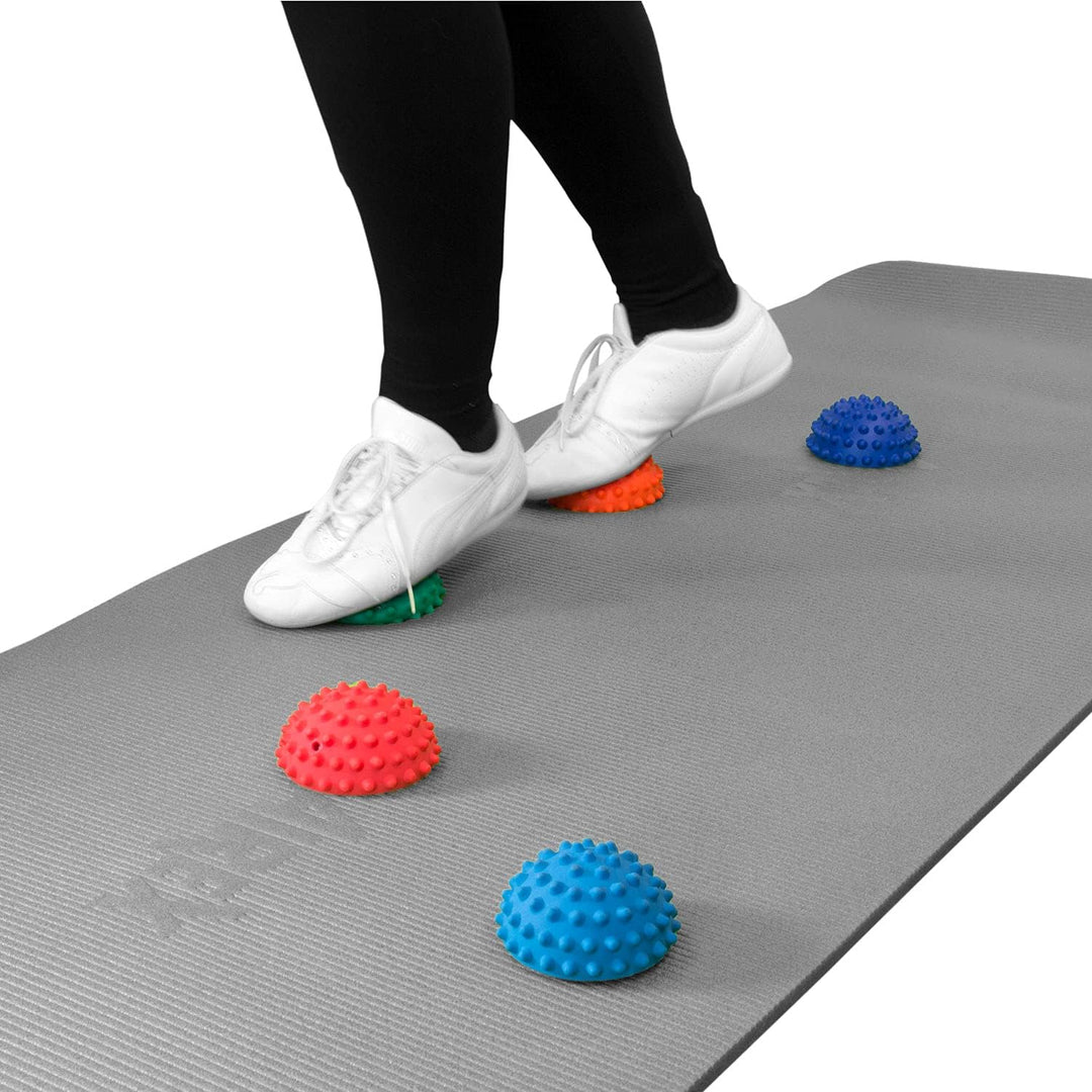 6 x TheraPIE Balance Igel MINI | bunt | Durchmesser: 9 cm | Gymnastik Igel | Igelball | Kleiner Bala