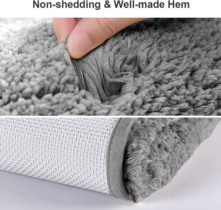 Badematte Rutschfest Badteppich Extra Lange Verdickt Badezimmerteppich Weich Badeteppich Flauschige