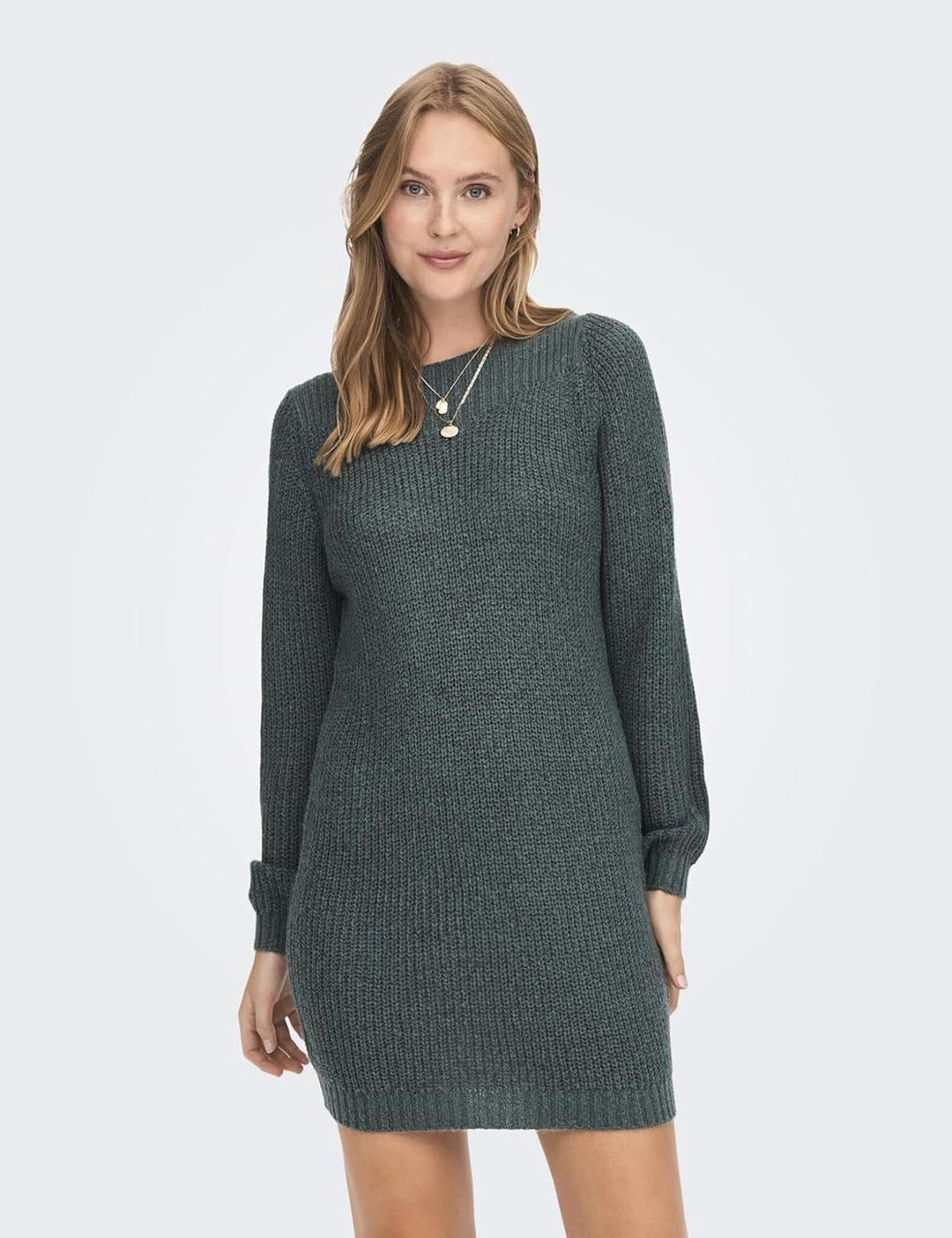 JACQUELINE de YONG Female Strickkleid JDYWHITNEY Kurzes Kleid XXS North Atlantic/Detail:w Black Ply,