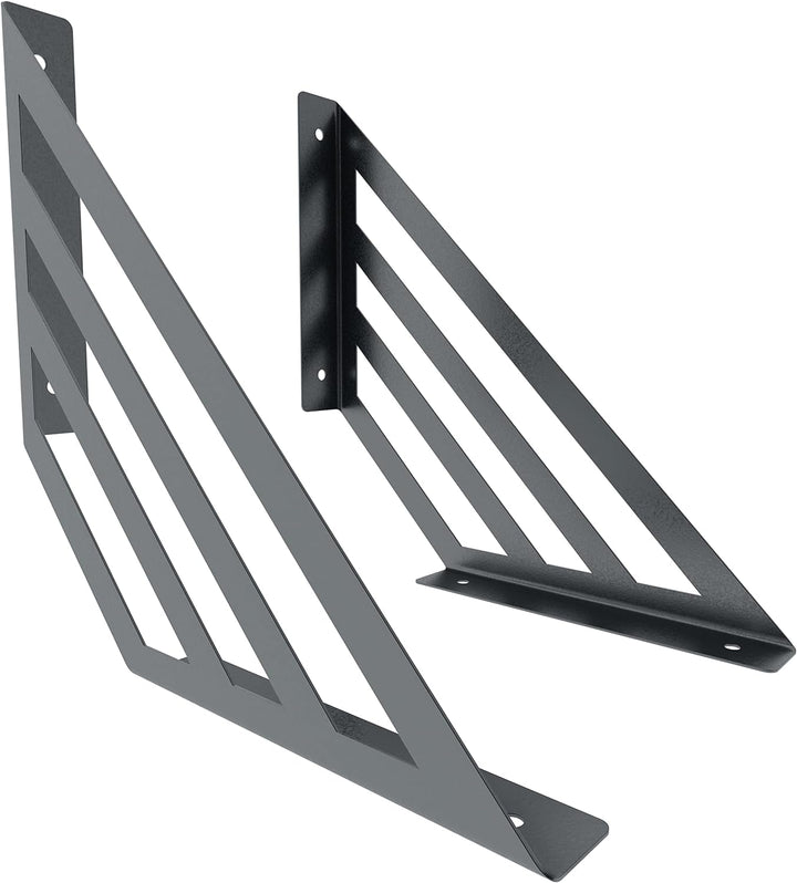 2 x sossai® Design Regalträger Truss | Regalwinkel | Wandhalterung für Regalbrett | Grösse: 250 x 25