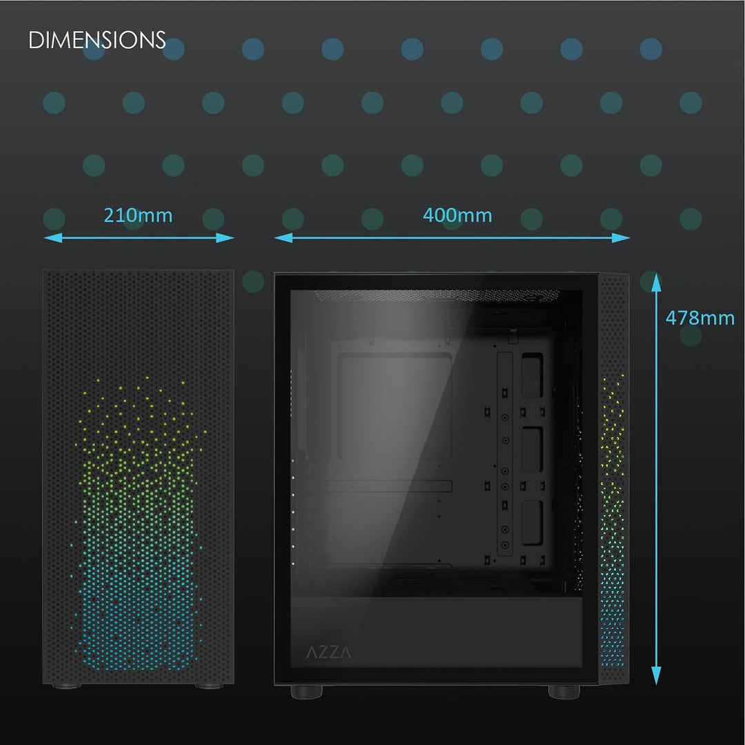 Azza CSAZ-340F CELESTA ATX Full Tower Gaming-Gehäuse