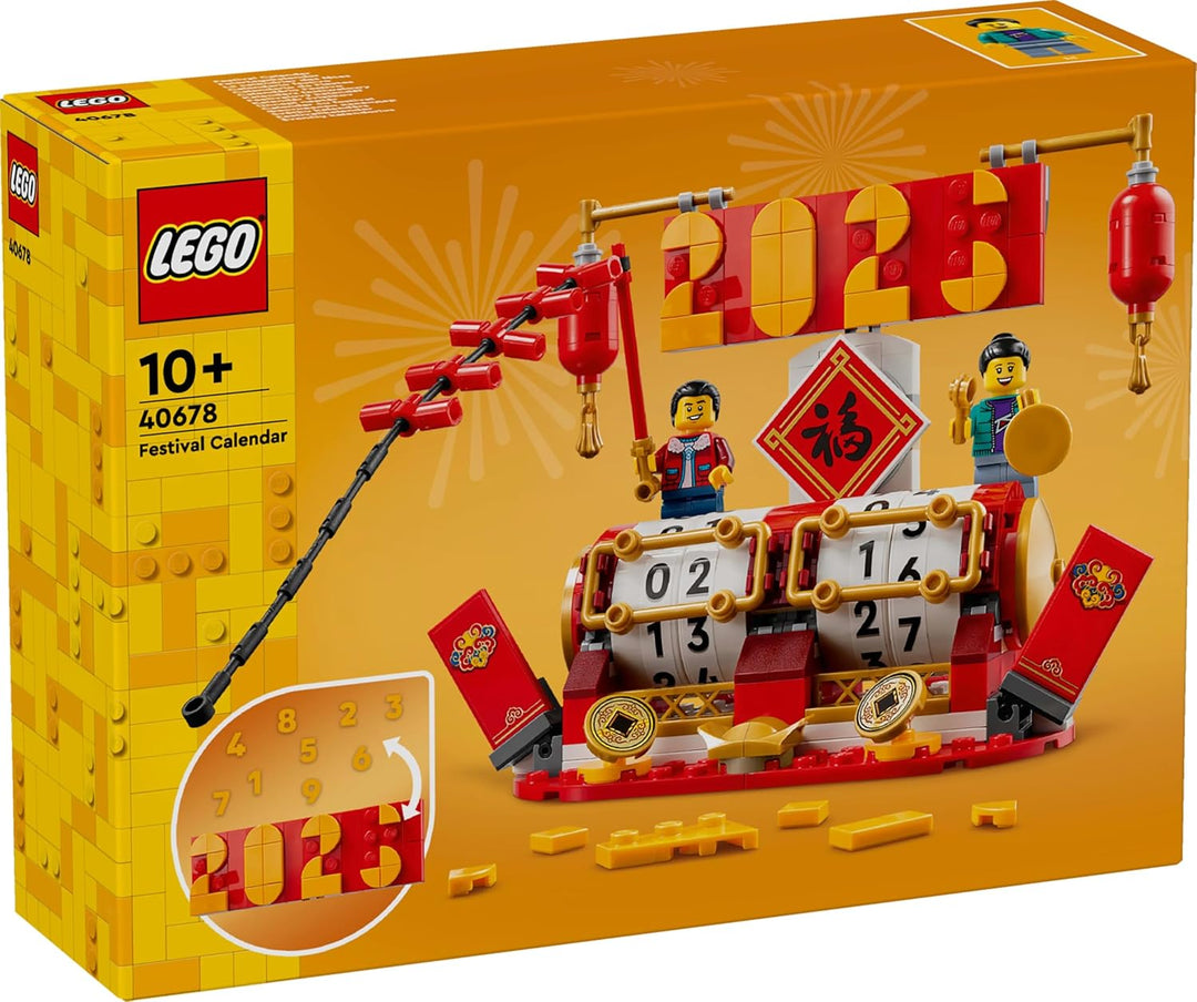 LEGO Feiertagskalender, Geschenk zu chinesischen Feiertagen für Jungen und Mädchen, Bauset zum Mondn