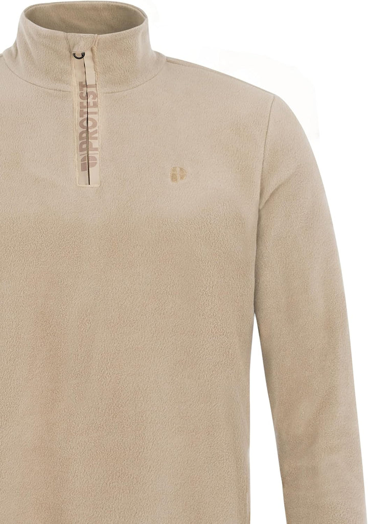 Protest Herren 1/4-Reissverschluss Perfecto S Bamboobeige, S Bamboobeige