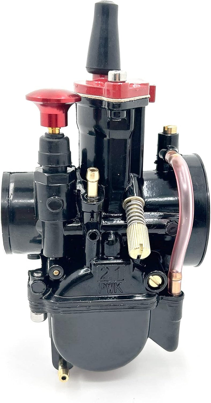 Hippotech Vergaser PWK 21 mm Motorradvergaser, für 50 cc bis 100 cc Power Jet Vergaser Carb Racing U