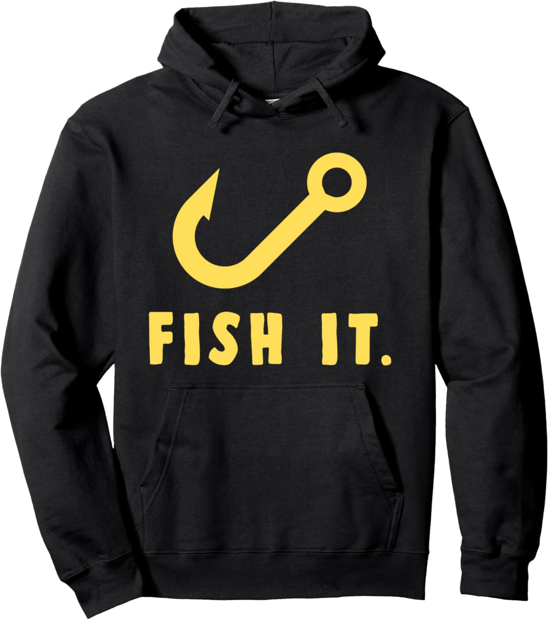 Angel Angelhaken Haken Köder Angler Fischer Angelrute Pullover Hoodie