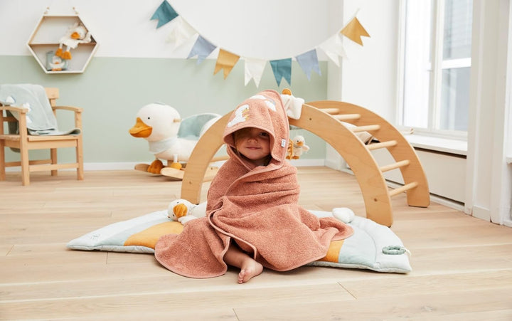 Sterntaler Schaukeltier Ente Edda Lou für Jungen und Mädchen, mehrfarbig