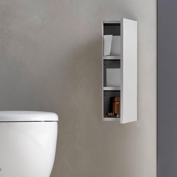EMCO Asis Plus Unterputz-WC Modul mit Toilettenpapierhalter, Badezimmerschrank für unsichtbaren Stau