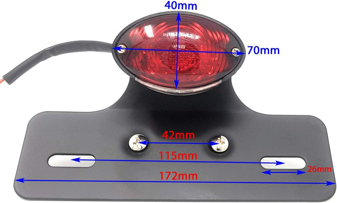 Motorrad Brems & Rücklicht LED für Retro Vintage Massgefertigt Projekt