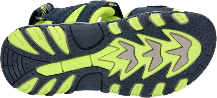 Lico Unisex Kinder Luca V Sandalen 25 EU Marine Grau Lemon, 25 EU Marine Grau Lemon