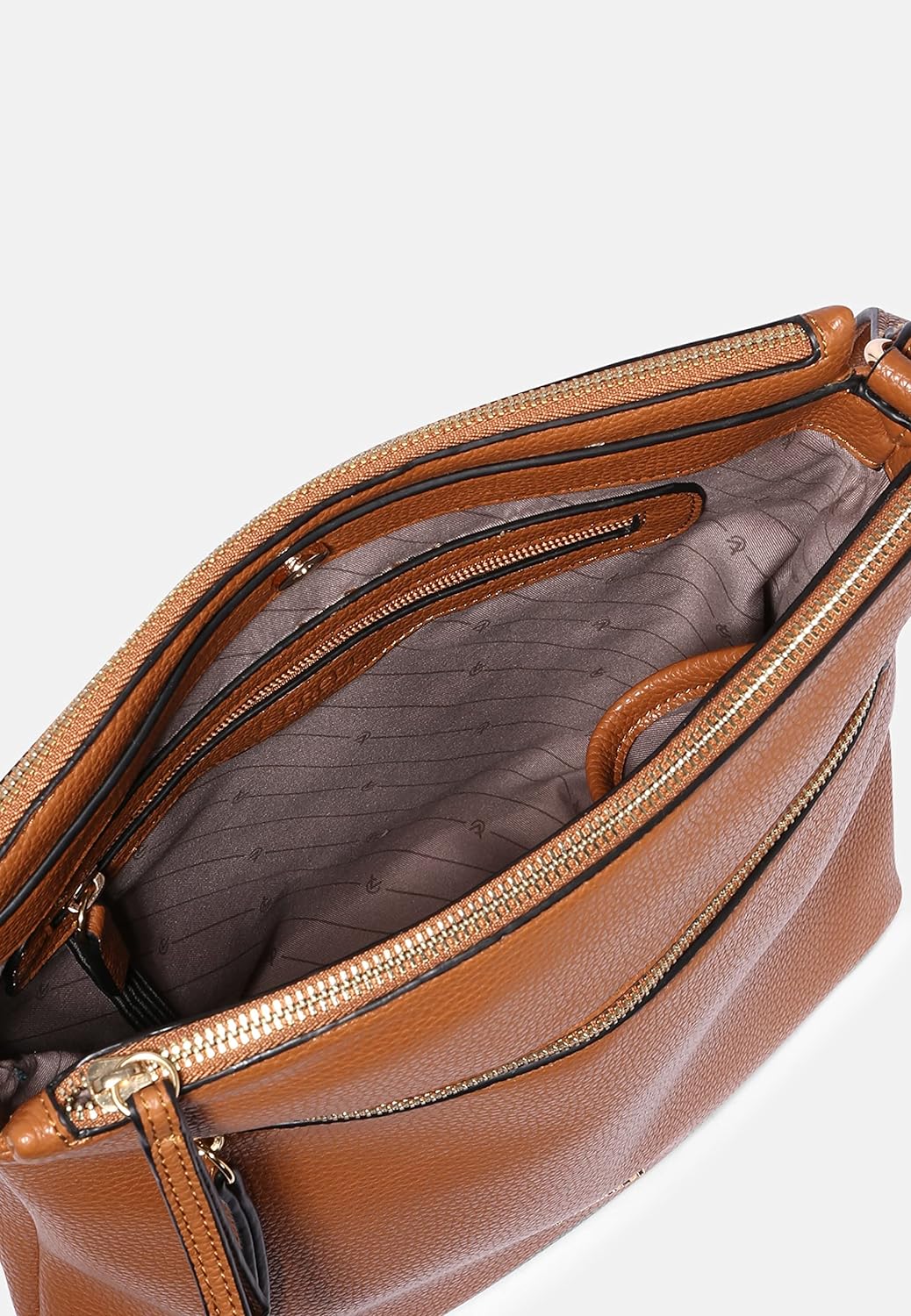 L.CREDI Umhängetasche New Orleans mit Label-Applikationen