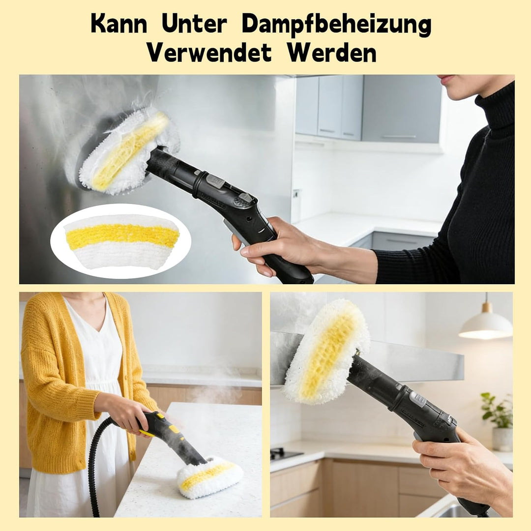 16 Stück Set für Kärcher Dampfreiniger Zubehör, Kompatibel Set für Dampfreiniger Kärcher Easyfix SC1