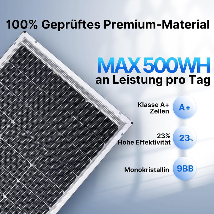 Flexibel Solarpanel 100 Watt 100W 12V Monokristalline Flexible Solarmodul 12 Volt für 12V Batterien